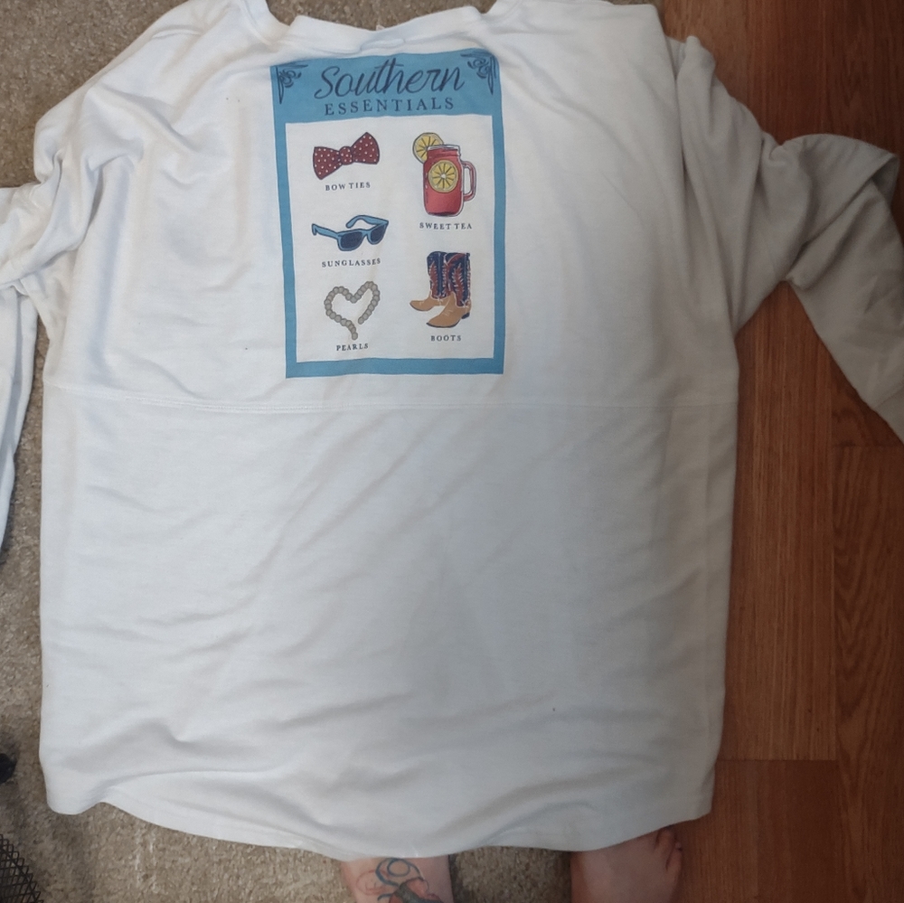 Long sleeve shirt southern tea.